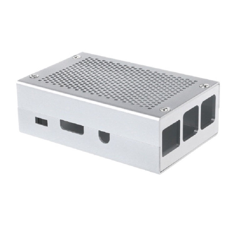 Aluminum Alloy Shell Grid Cooling Box For Raspberry Pi 3 Model B Pi 2/B + Silver - Raspberry Pi Accessories by buy2fix | Online Shopping UK | buy2fix