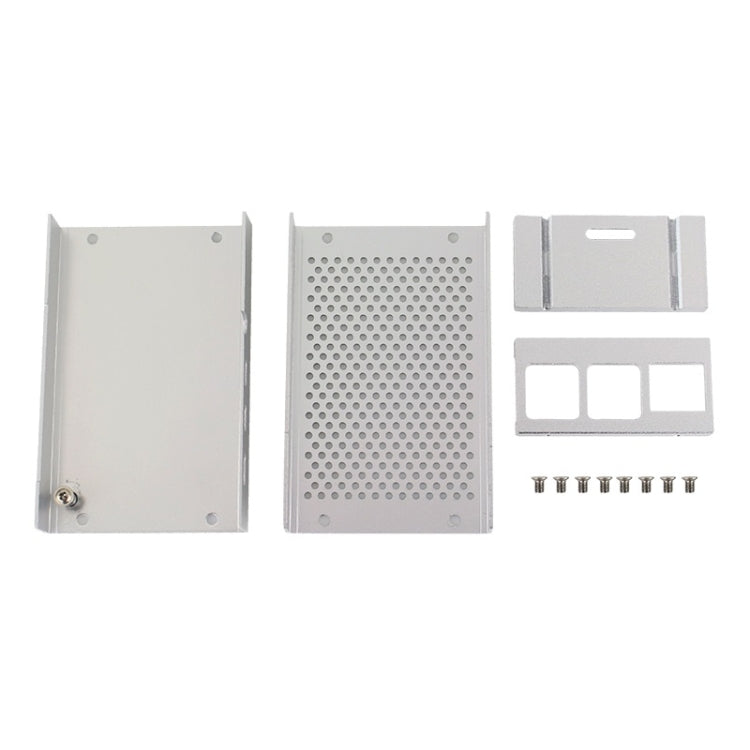 Aluminum Alloy Shell Grid Cooling Box For Raspberry Pi 3 Model B Pi 2/B + Silver - Raspberry Pi Accessories by buy2fix | Online Shopping UK | buy2fix