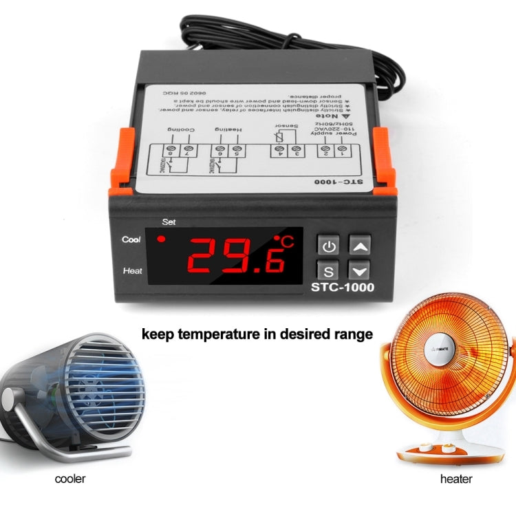 STC-1000 Aquarium Incubation Seafood Machine Electronics Number Microcomputer Temperature Controller Switch(12V) - Other Tester Tool by buy2fix | Online Shopping UK | buy2fix
