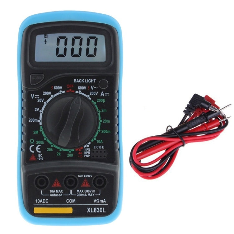 ANENG XL830L Multi-Function Digital Display High-Precision Digital Multimeter, Specification: Bubble Bag Packing(Blue) - Digital Multimeter by ANENG | Online Shopping UK | buy2fix