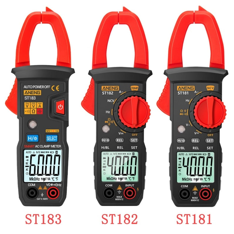 ANENG Intelligent Digital Backlit Clamp-On High-Precision Multimeter, Specification: ST181 - Digital Multimeter by ANENG | Online Shopping UK | buy2fix