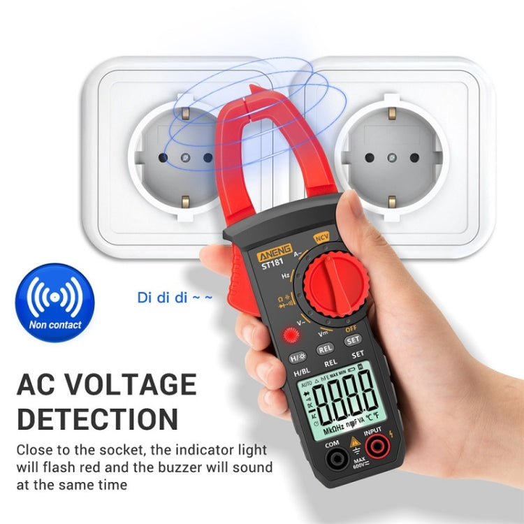 ANENG Intelligent Digital Backlit Clamp-On High-Precision Multimeter, Specification: ST181 - Digital Multimeter by ANENG | Online Shopping UK | buy2fix