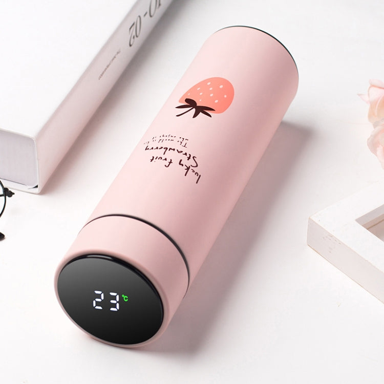 393 Mini Portable Smart Thermos Cup(Pink Strawberry) - Vacuum Thermoses & Cups by buy2fix | Online Shopping UK | buy2fix
