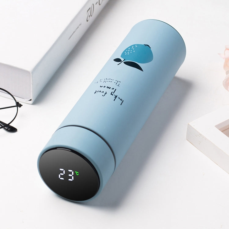 393 Mini Portable Smart Thermos Cup(Blue Lemon) - Vacuum Thermoses & Cups by buy2fix | Online Shopping UK | buy2fix