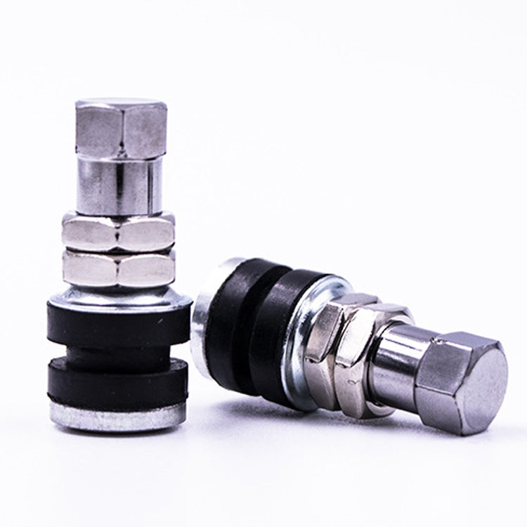 20 PCS Motorcycle Tubeless Tire Valve Stainless Steel Straight Mouth(TR161) - Replacement Parts by buy2fix | Online Shopping UK | buy2fix