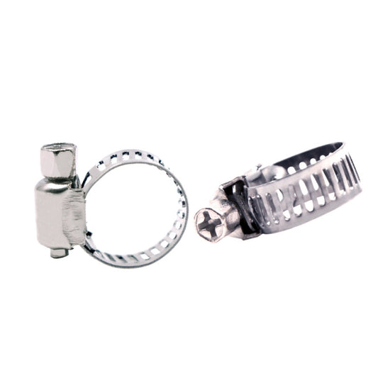 10pcs Stainless Steel Water Pipe Hose Clamp(Silver) - Clamps by buy2fix | Online Shopping UK | buy2fix
