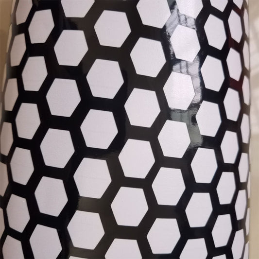 5 PCS Car Honeycomb Tail Lamp Film Universal Personality Modified Light Film Sticker(Bright Black) by buy2fix