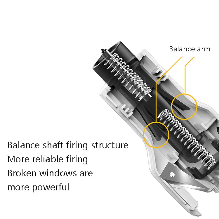 CS-B09 Safety Hammer Tungsten Steel Striker Windows Breaker With Seat Belt Cutter(Black) - Emergency Hammer by buy2fix | Online Shopping UK | buy2fix