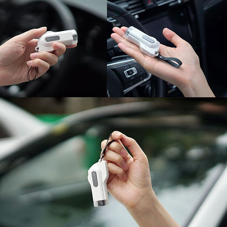 CS-B09 Safety Hammer Tungsten Steel Striker Windows Breaker With Seat Belt Cutter(White) by buy2fix