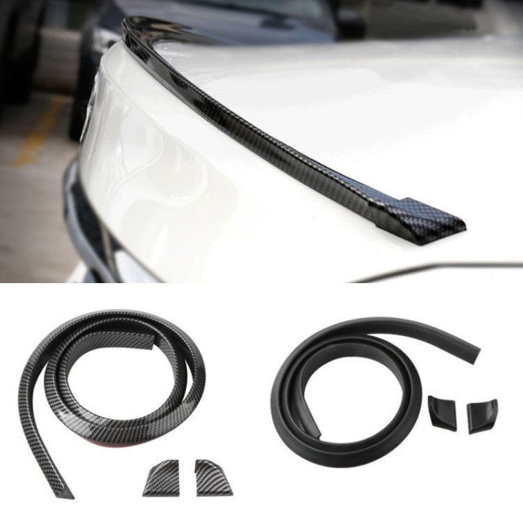 Car Universal Tail Paste Top Wing, Specification: 3.5cm Carbon Fiber Black by buy2fix