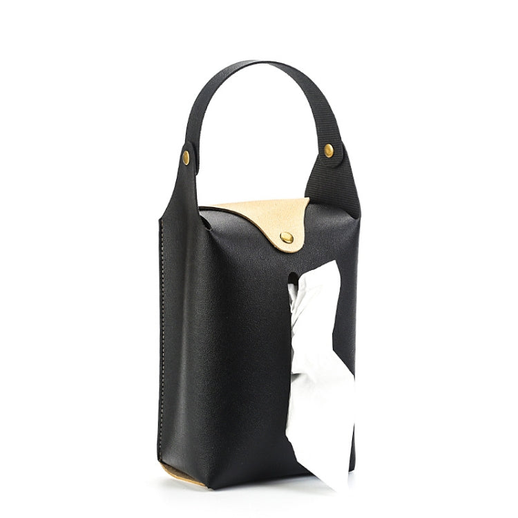004 Suspended Car Hand Paper Towel Bag(Black) - Tissue Boxes by buy2fix | Online Shopping UK | buy2fix