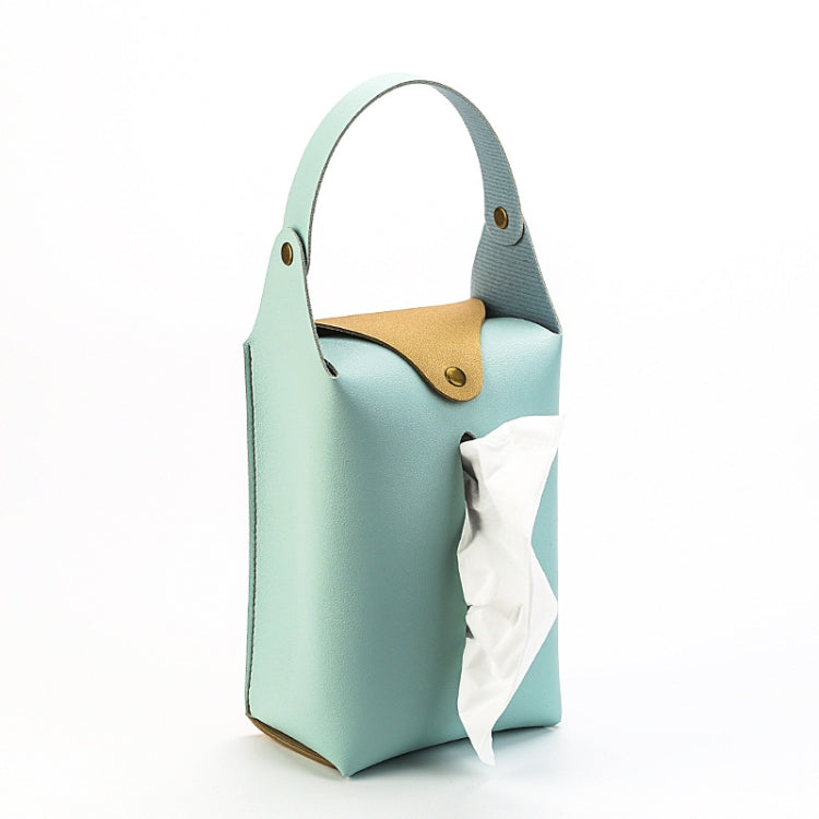 004 Suspended Car Hand Paper Towel Bag(Light Blue) - Tissue Boxes by buy2fix | Online Shopping UK | buy2fix