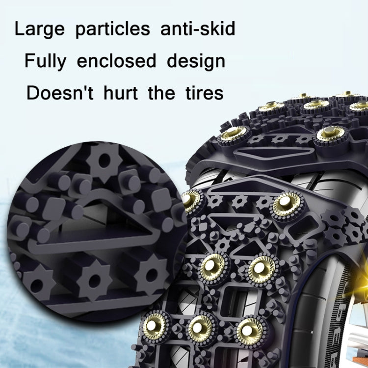 For 175~265cm Snow Emergency Snow Chains For Car SUV General Tires(Yellow 8764A) - Car Road Trouble Clearer by buy2fix | Online Shopping UK | buy2fix