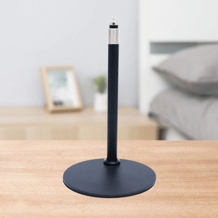Desktop Disc Telescopic Rod Ring Light Support Frame(Black) - Stand by buy2fix | Online Shopping UK | buy2fix