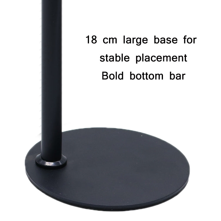 Desktop Disc Telescopic Rod Ring Light Support Frame(Black) - Stand by buy2fix | Online Shopping UK | buy2fix