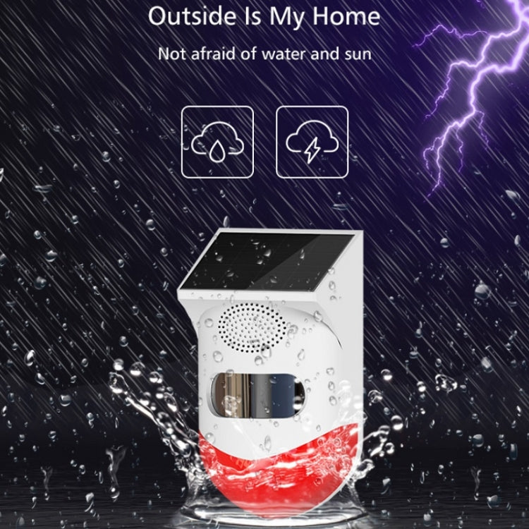 Outdoor IP67 Waterproof Solar Infrared Alarm, Spec: Remote Control - Alarm System by buy2fix | Online Shopping UK | buy2fix