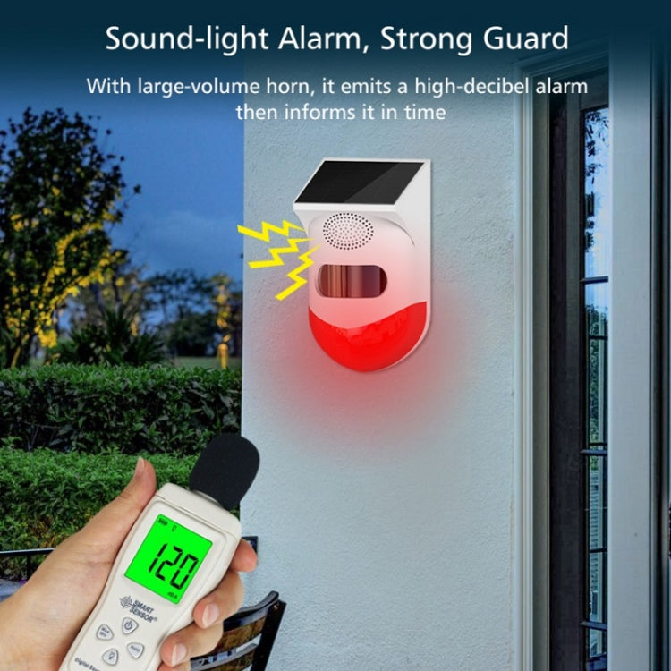 Outdoor IP67 Waterproof Solar Infrared Alarm, Spec: Remote Control - Alarm System by buy2fix | Online Shopping UK | buy2fix