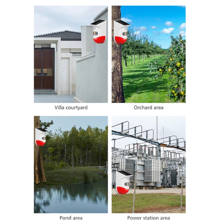 Outdoor IP67 Waterproof Solar Infrared Alarm, Spec: Remote Control - Alarm System by buy2fix | Online Shopping UK | buy2fix