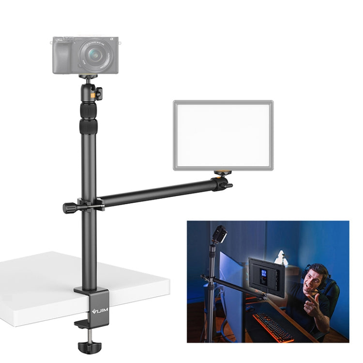 Ulanzi Vijim LS02 Live Desktop Extension Arm Light Stand For Ring Light DSLR Camera - Stand by Ulanzi | Online Shopping UK | buy2fix
