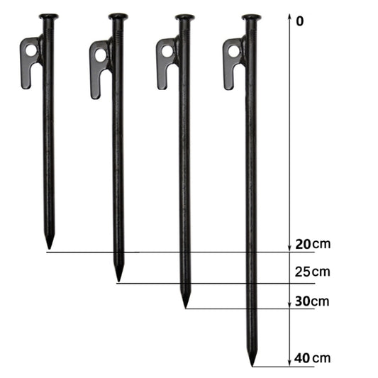 10 PCS 25cm Outdoor Camping Windproof Fixed Canopy Ground Nails by buy2fix