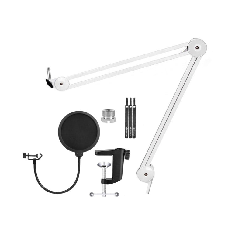 Microphone Desktop Cantilever Stent 360 Degree Rotating Bracket(GAZ-40P W) - Stand by buy2fix | Online Shopping UK | buy2fix