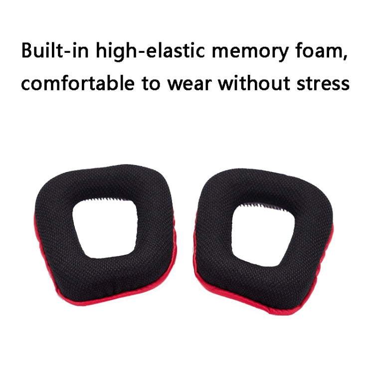 2 PCS Headset Sponge Earmuffs for Logitech G35 / G930 / G430 / F450(Black) - Earmuff & Pad by buy2fix | Online Shopping UK | buy2fix
