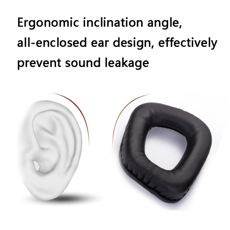 2 PCS Headset Sponge Earmuffs for Logitech G35 / G930 / G430 / F450(Black) - Earmuff & Pad by buy2fix | Online Shopping UK | buy2fix