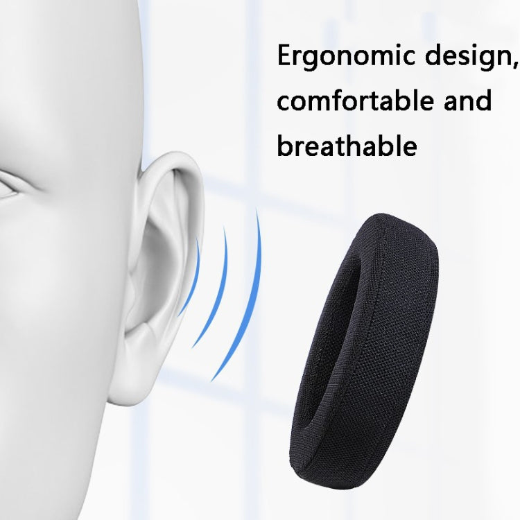 2 PCS Headset Sponge Earmuffs for Philips SHP9500(Black Mesh) - Earmuff & Pad by buy2fix | Online Shopping UK | buy2fix