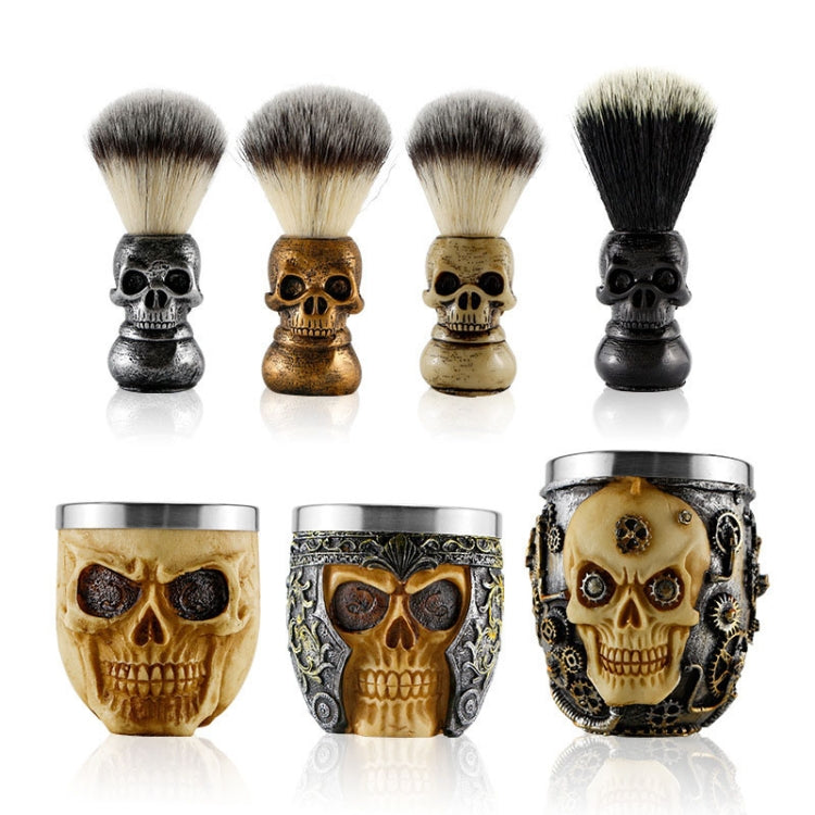 Skull Cleansing Shaving and Foaming Tools, Color Classification: Armor Bubbling Bowl, Random Color Delivery - Hair Trimmer by buy2fix | Online Shopping UK | buy2fix