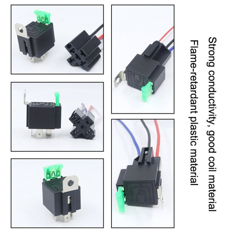5 Sets JD2912 4 Pin Car Relay With Fuse, Rated voltage: 24V - Relays by buy2fix | Online Shopping UK | buy2fix
