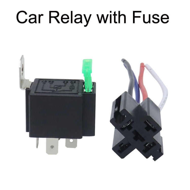 5 Sets JD2912 4 Pin Car Relay With Fuse, Rated voltage: 24V - Relays by buy2fix | Online Shopping UK | buy2fix