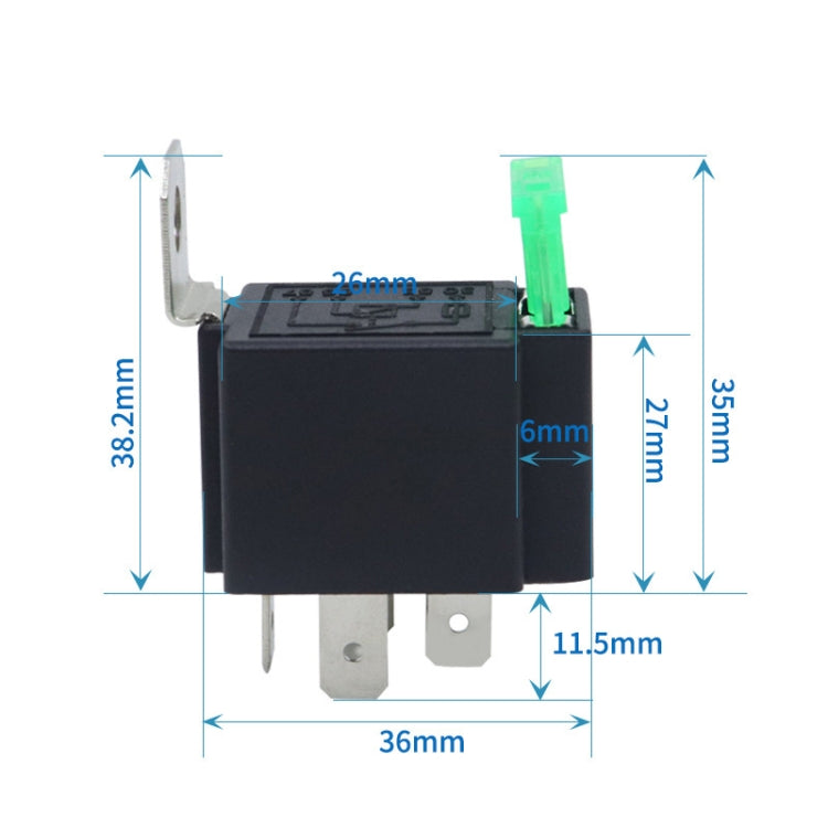 5 Sets JD2912 4 Pin Car Relay With Fuse, Rated voltage: 24V - Relays by buy2fix | Online Shopping UK | buy2fix