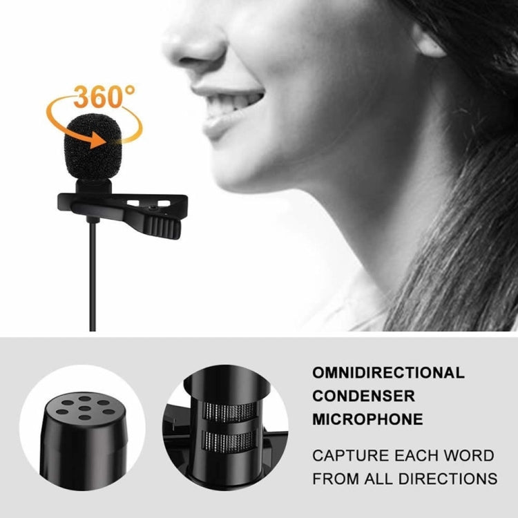 GAM-140 Mobile Phone Recording Collar Microphone(Black) - Microphone by buy2fix | Online Shopping UK | buy2fix