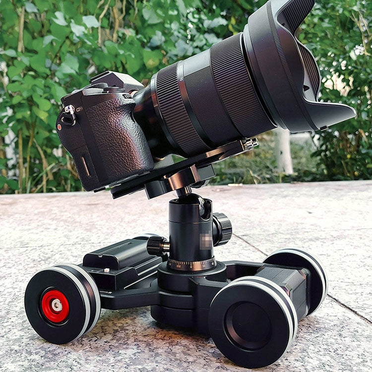 Tank 2 Electric Slide Rail Rolling Dolly Car Without Battery(Black) by buy2fix