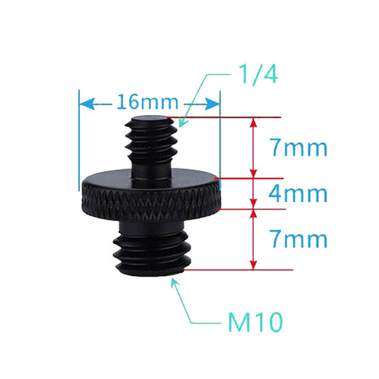4 PCS Screw Adapter A28 1/4 Male to M10 Male Screw - by buy2fix | Online Shopping UK | buy2fix