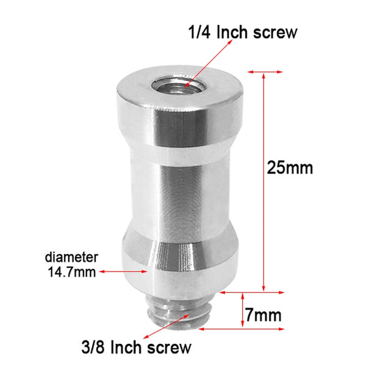 10 PCS Screw Adapter 1/4 Female to 3/8 Male Screw by buy2fix
