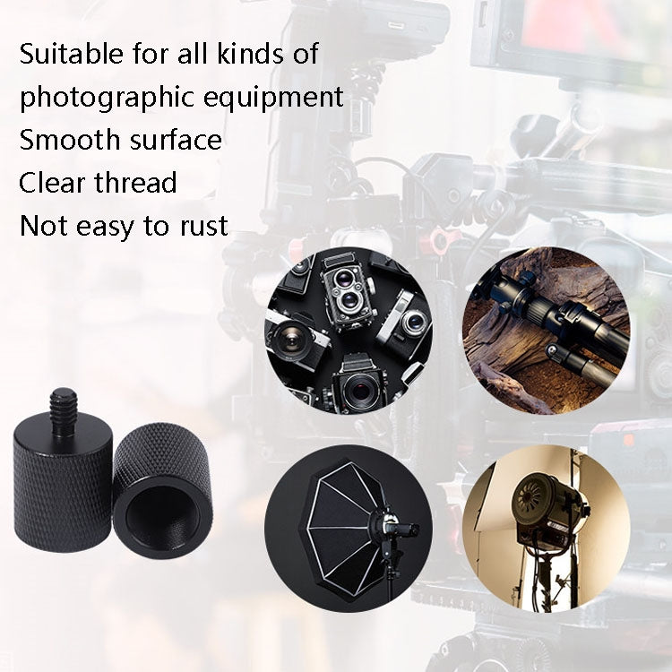 2 PCS Microphone Adapter Screw F10 5/8-27 Female to 3/8 Male Screw by buy2fix