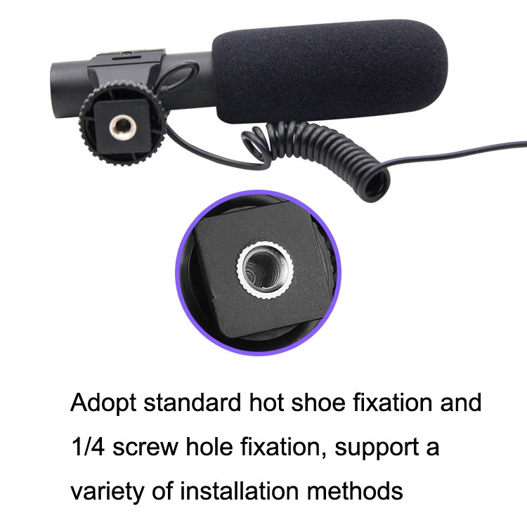 MAMEN MIC-05 Micro SLR Camera Microphone(Black) by MAMEN