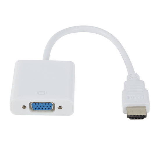 ZHQ008 HD HDMI To VGA Converter with Audio(White) by buy2fix
