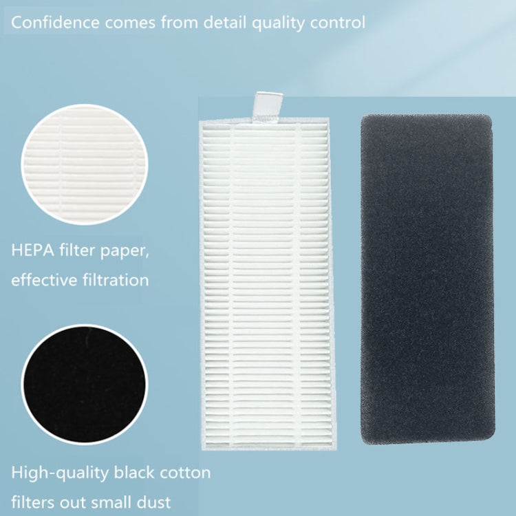 2 PCS Filter Accessories For Ecovacs Deebot U2/DGN22 - Consumer Electronics by buy2fix | Online Shopping UK | buy2fix
