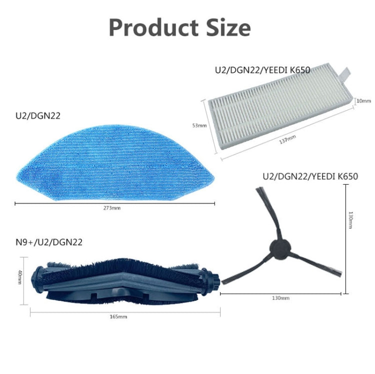 16 In 1 Set Accessories For Ecovacs Deebot U2/DGN22 - Consumer Electronics by buy2fix | Online Shopping UK | buy2fix