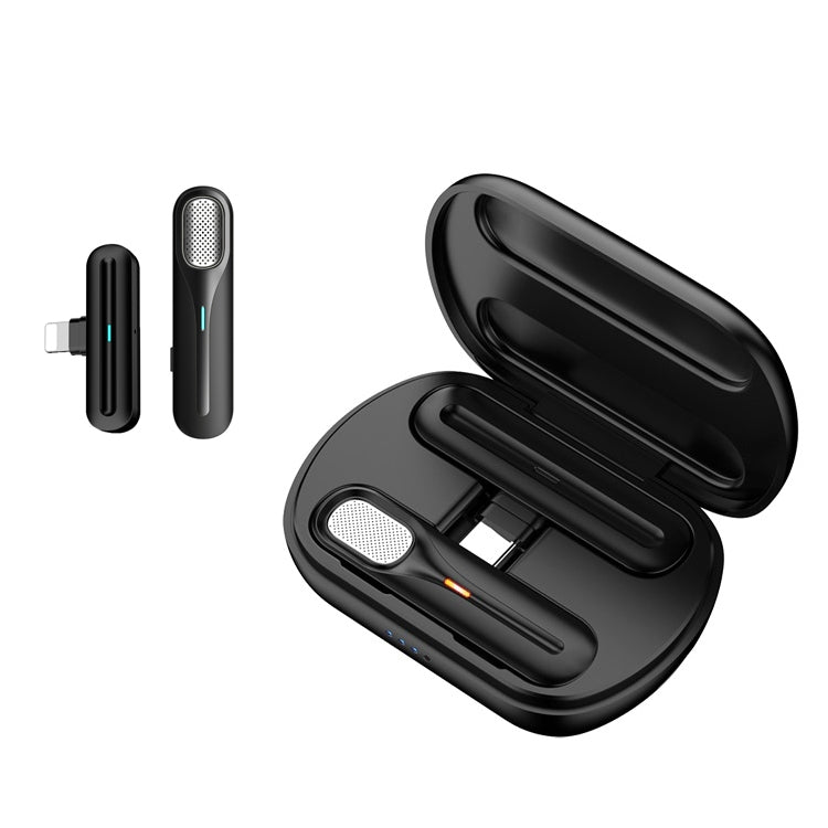 FerTo DX01 Wireless Collar Microphone 2.4G Live Broadcast Equipment, Style: 8 Pin + Charging Bin - Microphone by buy2fix | Online Shopping UK | buy2fix
