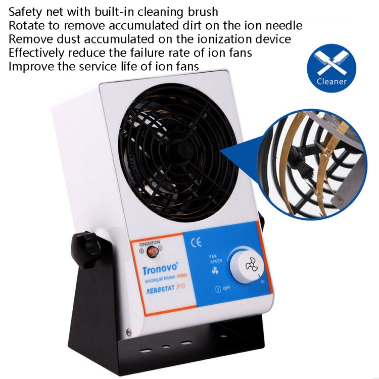 TRONOVO TR7001 Desktop Anti-Static Eliminator Anti-Static Small Ion Fan, EU Plug - Electric Fans by buy2fix | Online Shopping UK | buy2fix