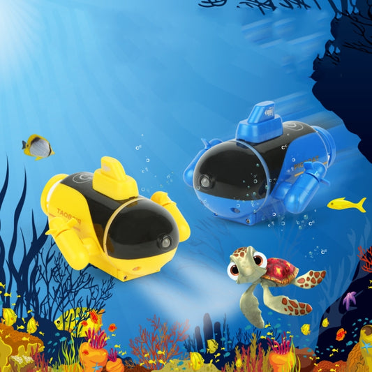 777-219 Mini Remote Control Submarine Small Remote Control Boat(Yellow) by buy2fix