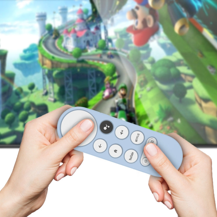 2 PCS Silicone Protective Shell for Google Chromecast 2020 Remote Control(White) by buy2fix