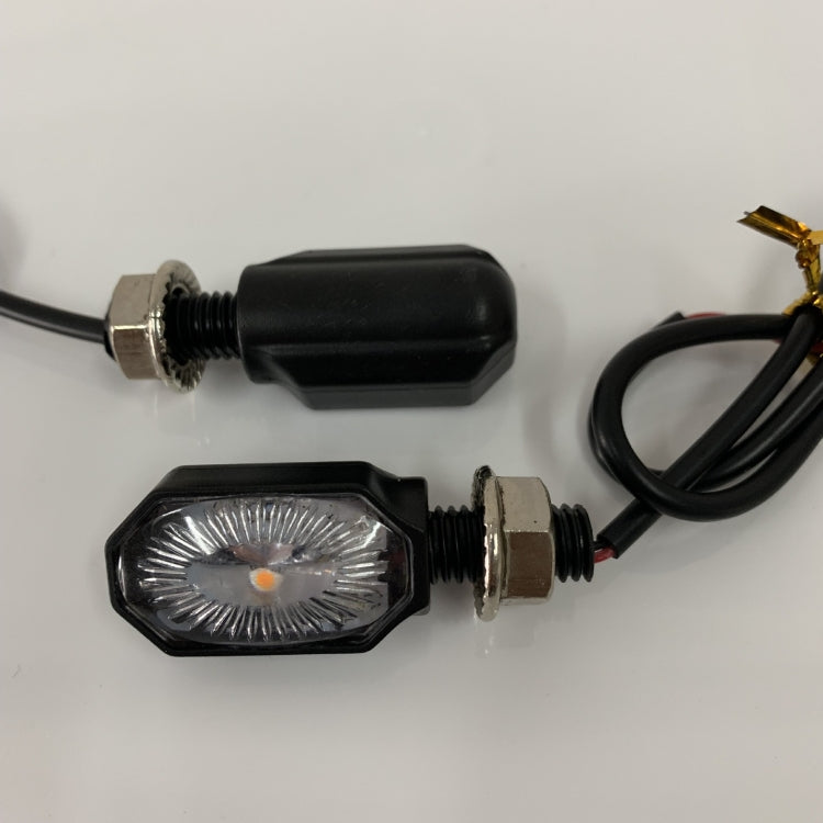 2pcs MK-099 LED Motorcycle Steering Light Signal Lamp(Small Elliptical) - Signal Lights by buy2fix | Online Shopping UK | buy2fix