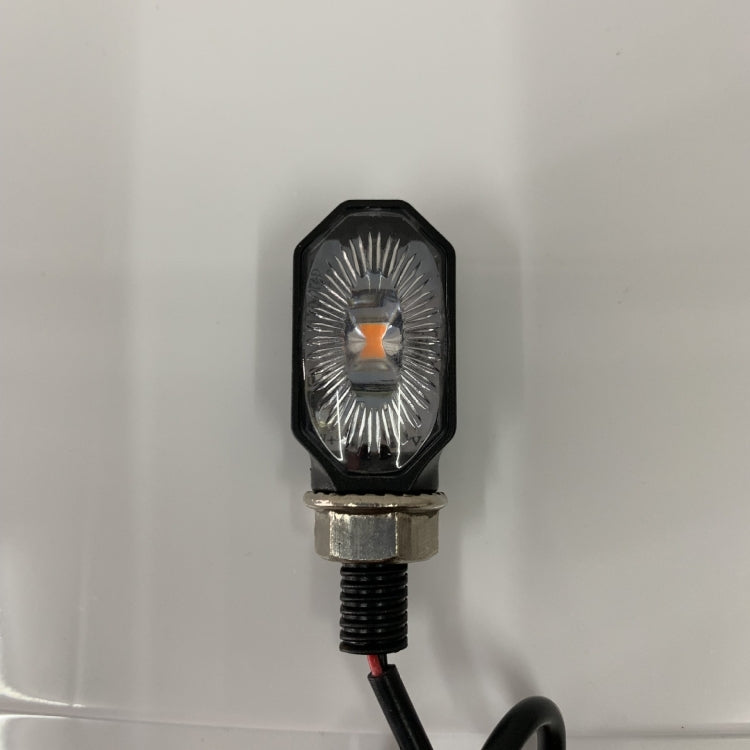 2pcs MK-099 LED Motorcycle Steering Light Signal Lamp(Small Elliptical) - Signal Lights by buy2fix | Online Shopping UK | buy2fix