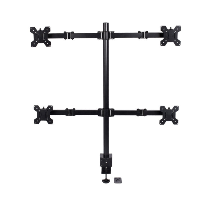 Desktop Lifting Monitor Stand Bracket Four Screen Table Clip - TV Brackets & Mounts by buy2fix | Online Shopping UK | buy2fix