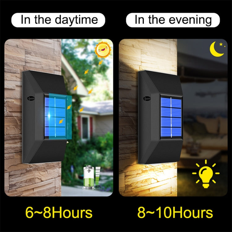 Outdoor Decorative Waterproof Solar Wall Light, Spec: 6 LEDs Warm Light - Solar Lights by buy2fix | Online Shopping UK | buy2fix