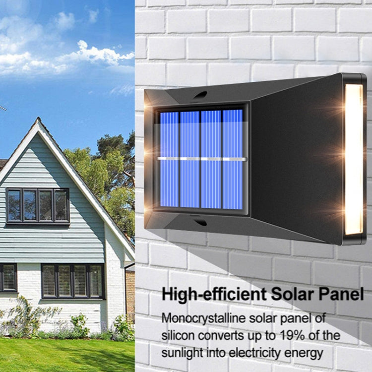 Outdoor Decorative Waterproof Solar Wall Light, Spec: 6 LEDs Warm Light - Solar Lights by buy2fix | Online Shopping UK | buy2fix